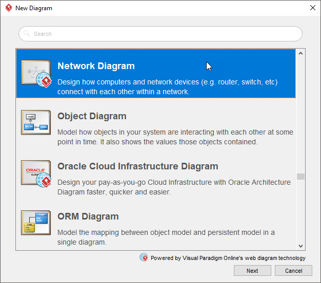 Select Network Diagram